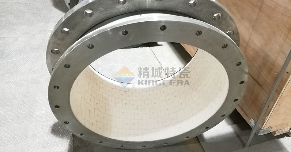 螺柱焊接耐磨陶瓷管道